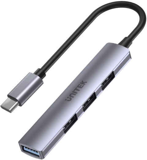 Adapter Unitek H1208B Hub USB-C 1*USB-A 5Gbps, 3*USB-A 2.0