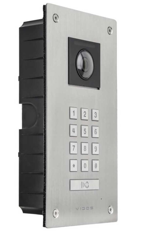 S14D - Jednoabonentowa stacja bramowa z kamerą i zamkiem szyfrowym