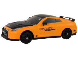 Autko Sportowe Zdalnie Sterowane R/C 1:24 Żółte Wymienne Koła