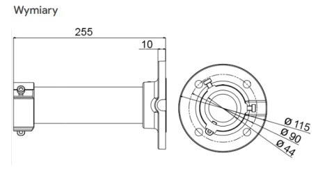 JB-807 - uchwyt sufitowy do kamer