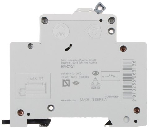 WYŁĄCZNIK NADPRĄDOWY HN-C10/1 JEDNOFAZOWY 10 A TYP C EATON