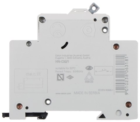 WYŁĄCZNIK NADPRĄDOWY HN-C32/1 JEDNOFAZOWY 32 A TYP C EATON