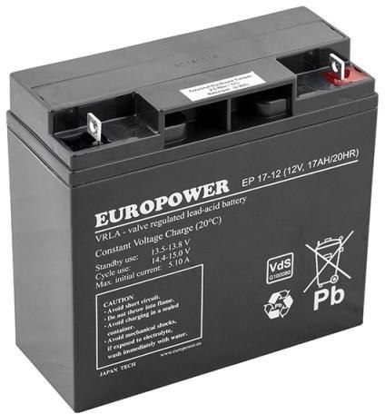 Akumulator AGM EUROPOWER serii EPL 12V 17Ah (Żywotność 15 lat)