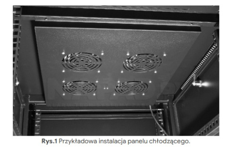 FANR800-B - panel wentylacyjny - 4 wentylatory do serii S