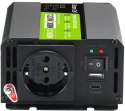 PRZETWORNICA NAPIĘCIA INVERTER Green Cell DUO 12/24V - 230V 300W/600W MODYFIKOWANA SINUSOIDA