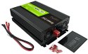 PRZETWORNICA NAPIĘCIA Green Cell PowerInverter LCD 12V / 230V 2000W/4000W CZYSTA SINUSOIDA