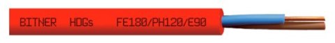 KABEL PPOŻ OGNIOODPORNY BITNER HDGs PH120 300/500V 2x1,5 - 100m