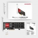 Adapter Axagon PCEM2-ND PCIe 2x NVME M.2