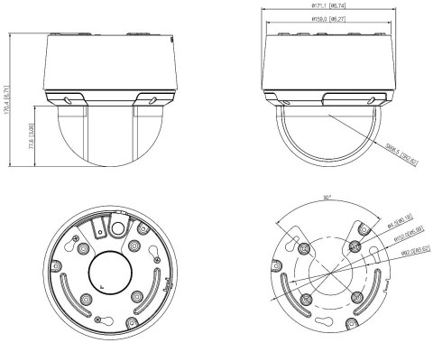 KAMERA IP SZYBKOOBROTOWA SD4A216DB-HNY WizSense - 1080p 5 ... 80 mm DAHUA