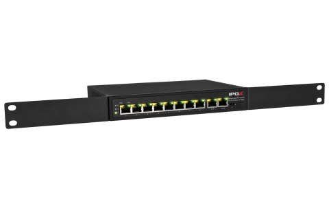 PX-S10-P8-U2-TP100HI - switch PoE 8-port + 2 RJ45