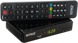 Zestaw Tuner DVB-T/T2 WIWA H.265 + Antena WiFi USB