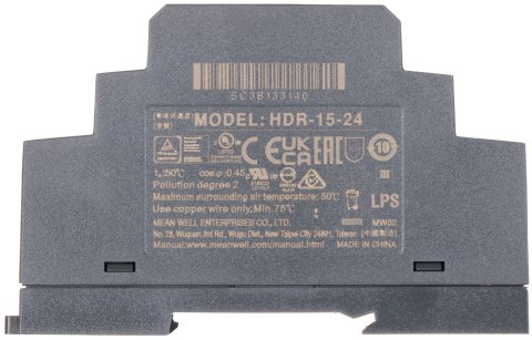 ZASILACZ IMPULSOWY HDR-15-24 MEAN WELL