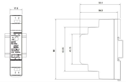 ZASILACZ IMPULSOWY HDR-15-24 MEAN WELL