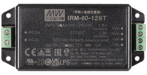 ZASILACZ IMPULSOWY IRM-60-12ST MEAN WELL