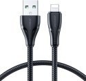 Kabel USB-A / Lightning Joyroom S-UL012A11 120cm 2.4A w oplocie czarny