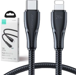 Kabel USB-C / Lightning Joyroom S-CL020A11 120cm 20W w oplocie czarny