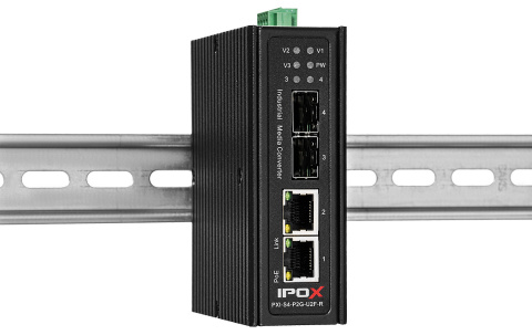 PXI-S4-P2G-U2F-R - switch przemysłowy gigabitowy PoE 2-port + 2 SFP
