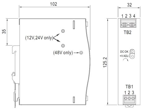 ZASILACZ IMPULSOWY EDR-75-24 MEAN WELL