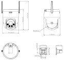 KAMERA IP SZYBKOOBROTOWA ZEWNĘTRZNA P3AE-PV Picoo A2 Wi-Fi - 3 Mpx 4 mm DAHUA