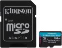 Karta pamięci microSD Kingston Canvas Go Plus microSDXC C10 UHS-I 64GB