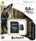 Karta pamięci microSD Kingston Canvas Go Plus microSDXC C10 UHS-I 64GB