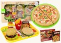 Zestaw Fast Food Pizza Burgery Frytki Akcesoria Dla Dzieci 24 ele.