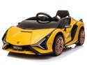 Auto na akumulator Lamborghini Sian Żółty