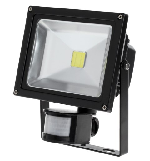 Reflektor LED 20 W z sensorem ruchu i zmierzchu 6400 K