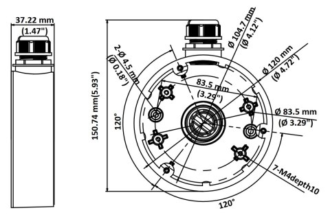 UCHWYT KAMERY DS-1280ZJ-DM46 Hikvision