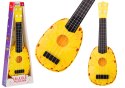 Ukulele Dla Dzieci Mini Gitara 4 Struny Motyw Ananasa Gitarka Żółta 15″