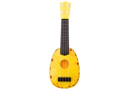 Ukulele Dla Dzieci Mini Gitara 4 Struny Motyw Ananasa Gitarka Żółta 15″