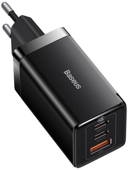 Ładowarka sieciowa Baseus GaN 5 Pro CCGP120201 65W 1x USB-A 2x USB-C PD 3.0 QC 4.0 + kabel USB-C