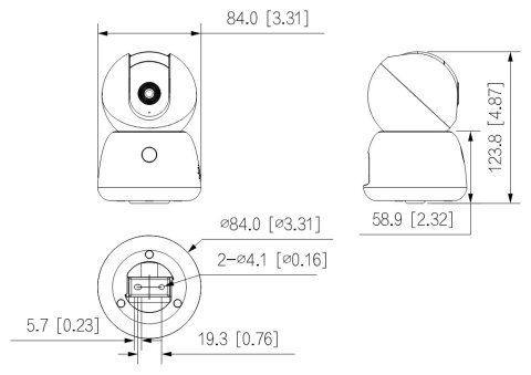 KAMERA IP OBROTOWA WEWNĘTRZNA H5B Hero B1 Wi-Fi - 5 Mpx 3.6 mm DAHUA