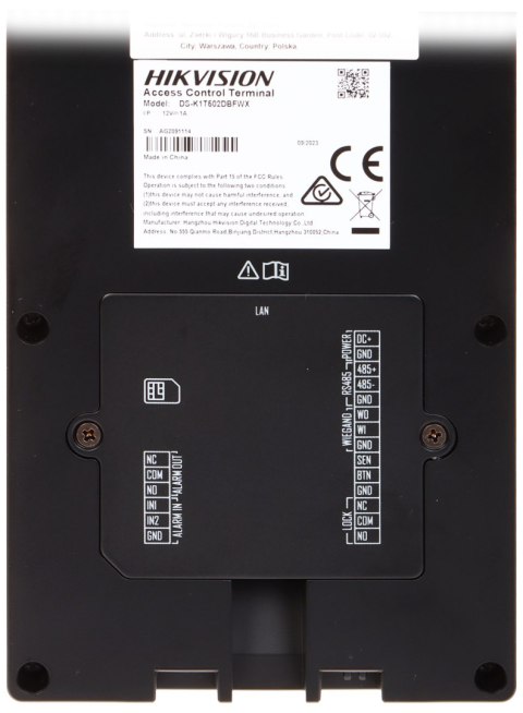 KONTROLER DOSTĘPU + RFID DS-K1T502DBFWX-C Hikvision