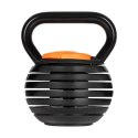 Kettlebell żeliwny automatyczny regulowany 18kg, REBEL ACTIVE