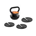 Kettlebell żeliwny automatyczny regulowany 9kg, REBEL ACTIVE