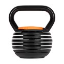 Kettlebell żeliwny automatyczny regulowany 9kg, REBEL ACTIVE