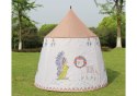 Namiot Indiański Tipi Dla Dzieci Beżowy 125 Cm