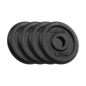 Zestaw obciążeń żeliwnych 4x1.25kg, otwór 31mm, talerz klasyczny, REBEL ACTIVE