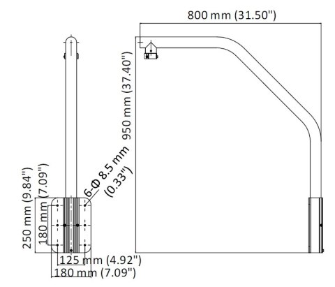 UCHWYT KAMERY DS-1660ZJ Hikvision