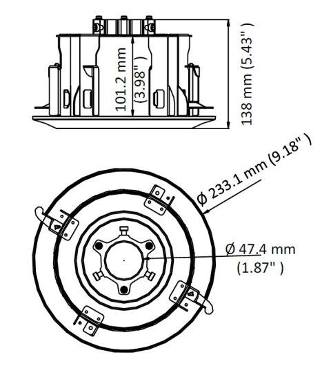 UCHWYT SUFITOWY KAMERY DS-1671ZJ-SDM9 Hikvision