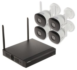 ZESTAW DO MONITORINGU KIT/NVR1104HS-W-S2/4-F22 Wi-Fi, 4 KANAŁY HDD 1TB - 1080p 2.8 mm IMOU