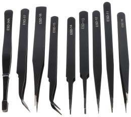 ZESTAW PĘSET PRECYZYJNYCH TWEEZERS-SET/1 9 SZT.