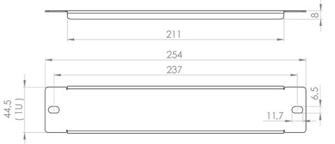 ZAŚLEPKA DO SZAFY RACK E-RP10-1U-B STALFLEX