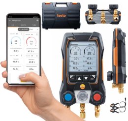 Elektroniczna oprawa zaworowa Testo 550s zestaw Basic 0564 5501