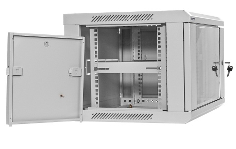 W6406ZL/W - szafa Rack 19" - 600x450x6U (Złożona)