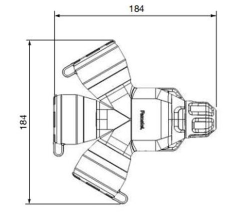 GNIAZDO PRZENOŚNE POTRÓJNE XF188G-EPN 250 V 16 A Famatel
