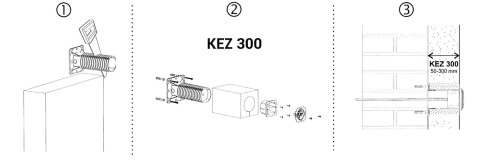 PUSZKA ELEKTROINSTALACYJNA DO DOCIEPLEŃ KEZ-300-KB KOPOS