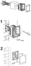 PUSZKA ELEKTROINSTALACYJNA DO DOCIEPLEŃ KUZ-VI-KB KOPOS