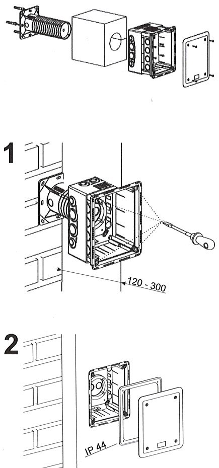 PUSZKA ELEKTROINSTALACYJNA DO DOCIEPLEŃ KUZ-VI-KB KOPOS